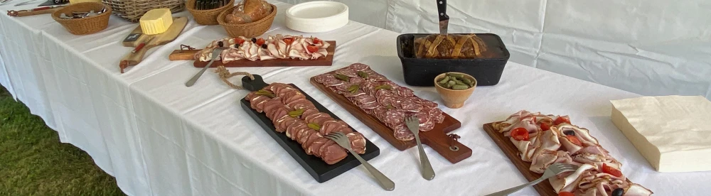 Table de charcuterie à l'hôtel des grands chênes